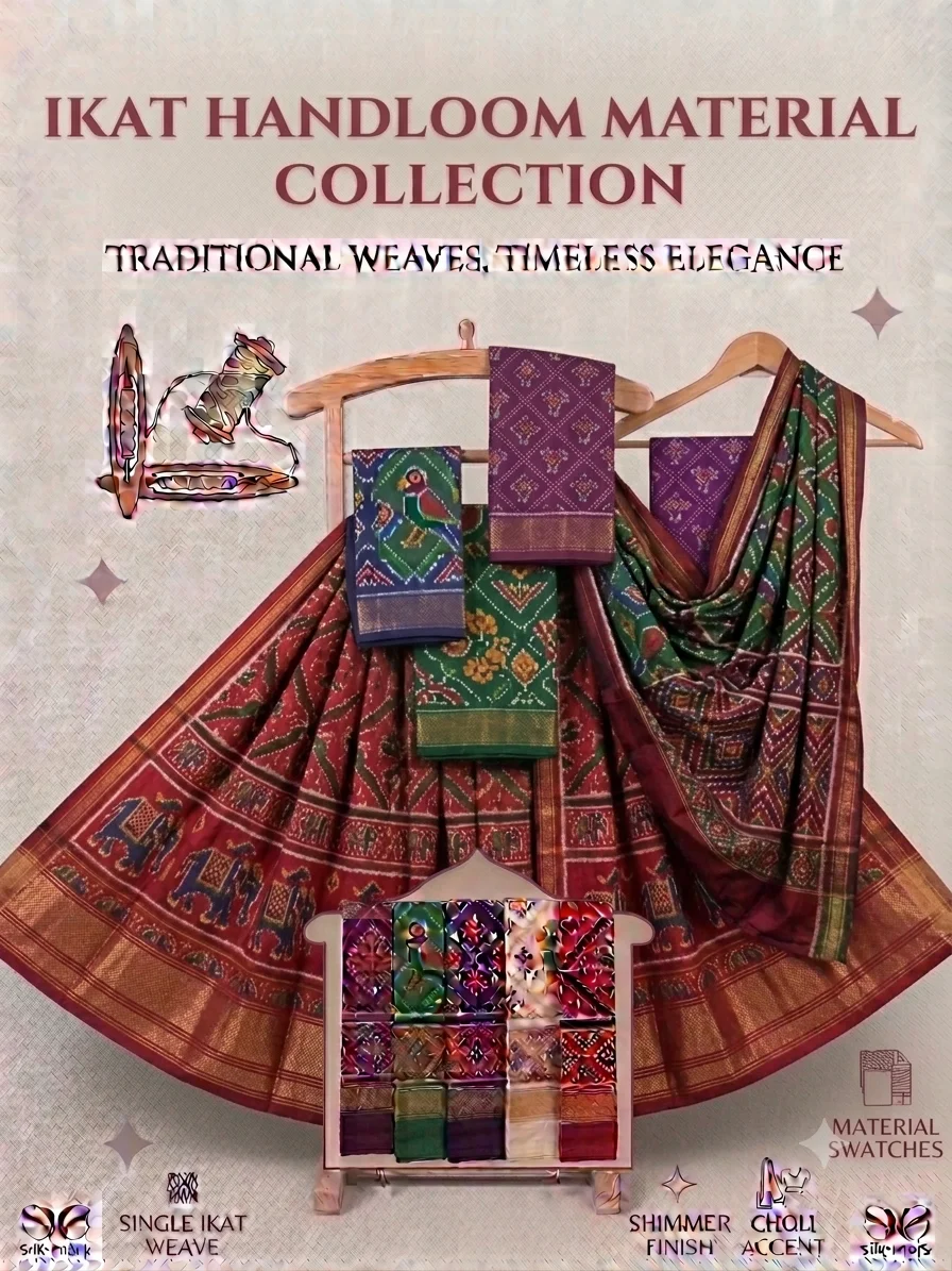 Semi ikat Material