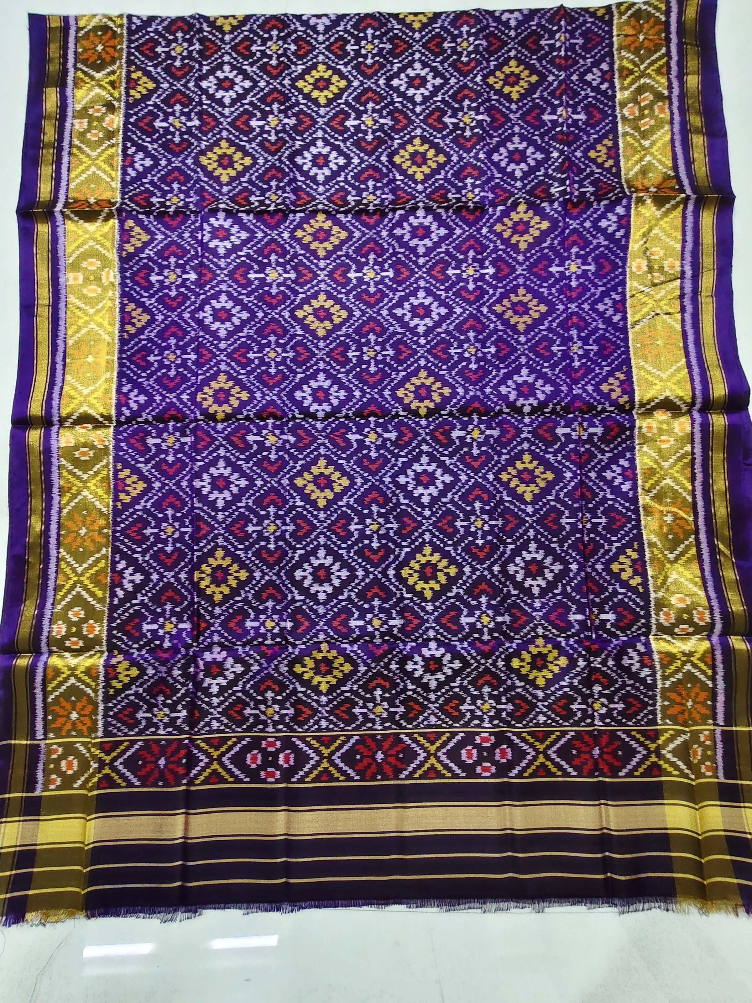 Jamli Chandabhat Single Ikat Dupatta