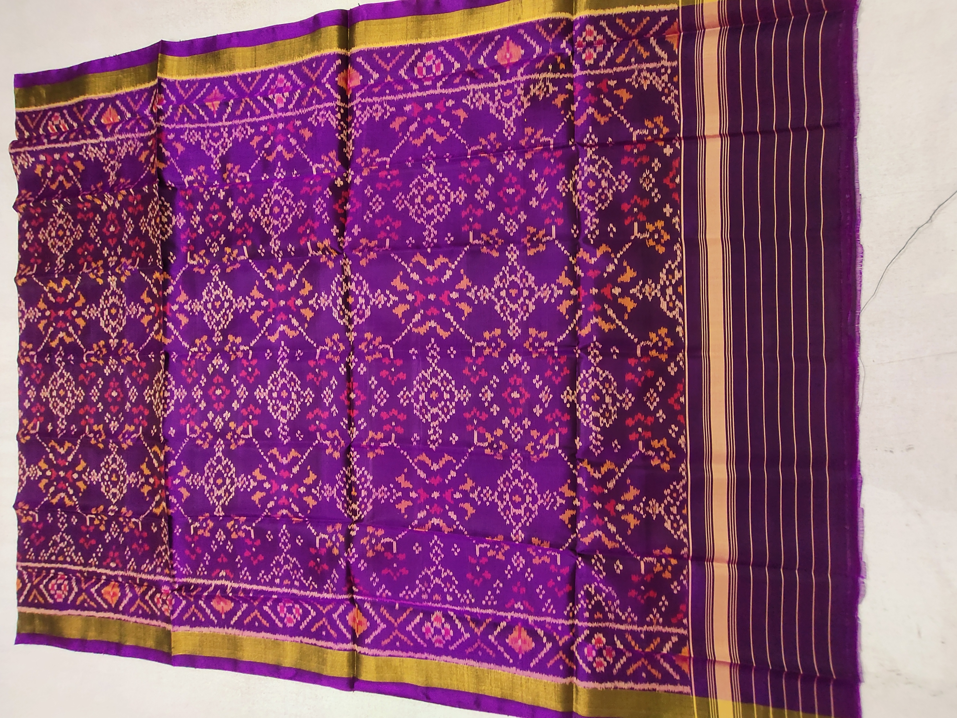 Purple Navratan Dress Duppta