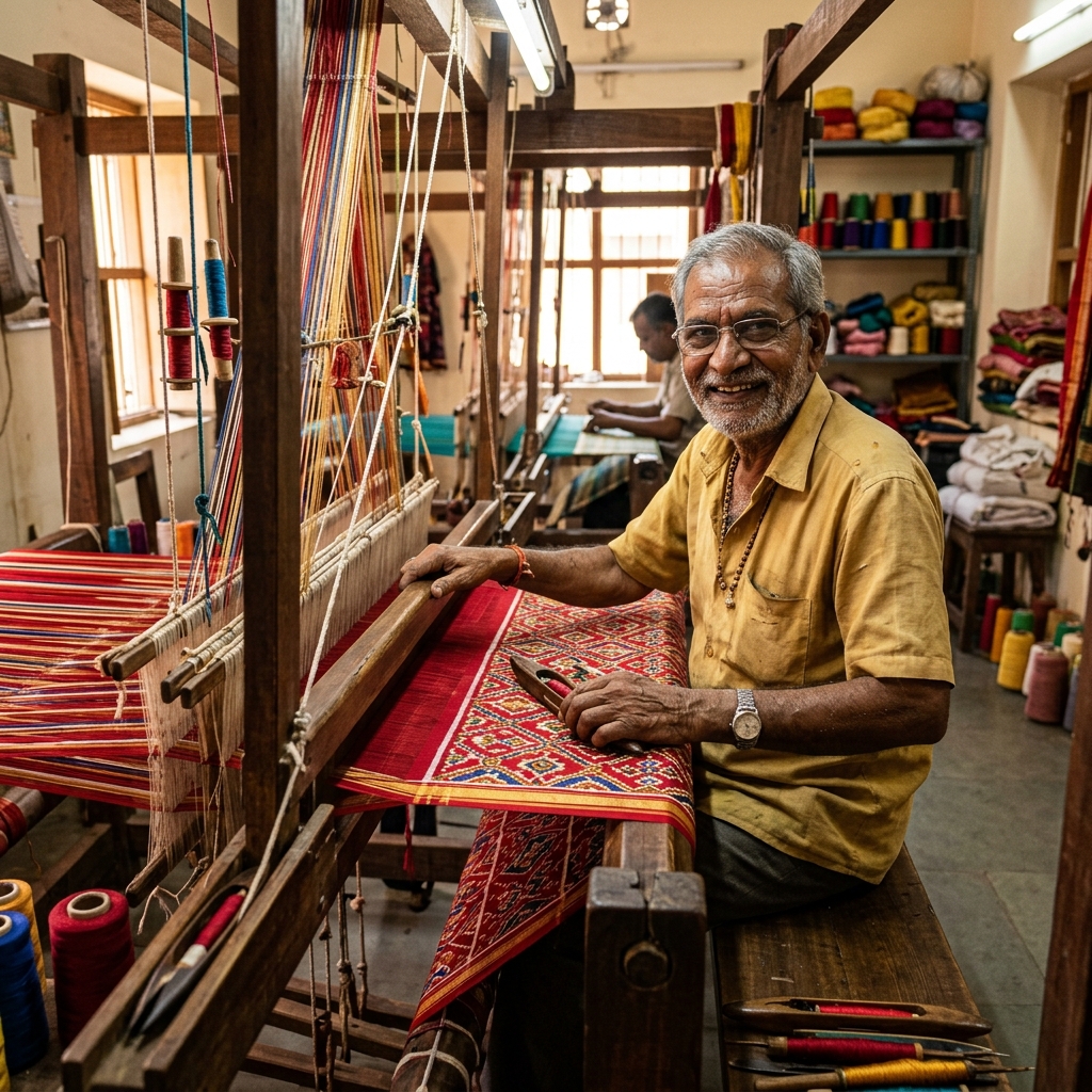Master Weaver Shri Vithalbhai Vaghela